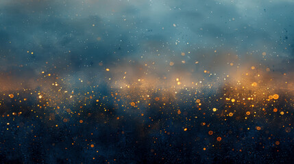 Wall Mural - Blue and gold Abstract background and bokeh on New Year's Eve. AI generative.