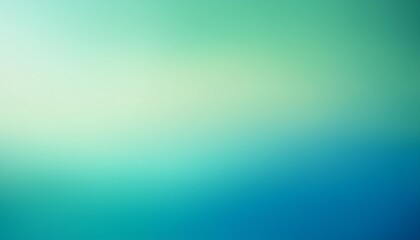 Wall Mural - green blue background glowing noise texture cover header poster design gradient blurry soft smooth