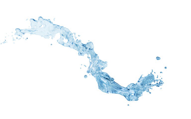 Poster - Flowing water liquid background, 3d rendering.