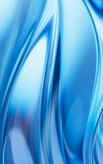 Poster - Flowing curve lines background, 3d rendering.