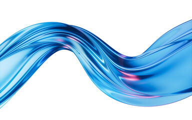 Poster - Dark transparent glass curves, 3d rendering.