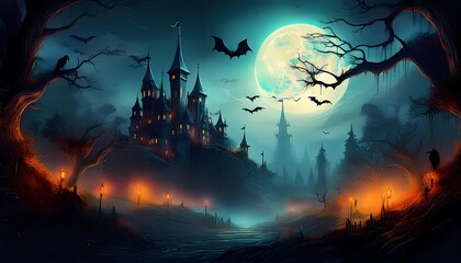 Poster - hallowen background illustration