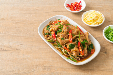 Wall Mural - Stir Fried Fish with Chinese Celery