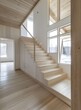© Adobe Contributor - Modern Wooden Staircase in a Minimalist Home