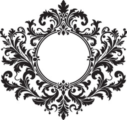 floral frame vector design