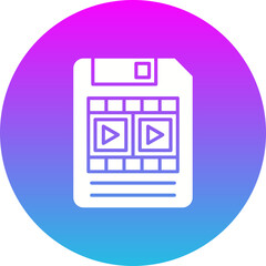 Sticker - Movie file Icon