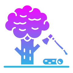 Poster - Tree cutting Icon