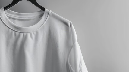 Wall Mural - A white shirt hanging on a hanger