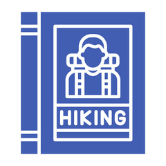 Canvas Print - Hiking book Icon