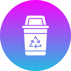 Wall Mural - Recycle bin Icon