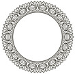 © Numerik Art - Vector illustration of circular ornament design pattern, arabic ornament design, circle frame border, suitable for calligraphy ornaments, mosque decoration. used with text input in the center area