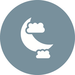 Canvas Print - Moon Icon