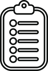 Poster - clipboard showing checklist for test with check marks for business