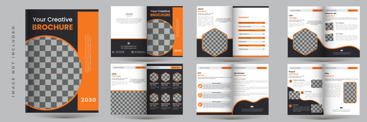 Wall Mural - Corporate company profile brochure template design