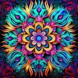 © Taddeus - Abstract fractal background with ornament.