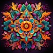 © Taddeus - Abstract fractal background with ornament.