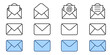 © Posccode - Mail icon set simple icon collection set on white background color