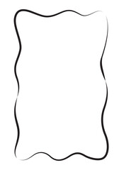 Wall Mural - Doodle Vertical Frame, Hand Drawn Border