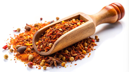 Healthy spice Mace on white background