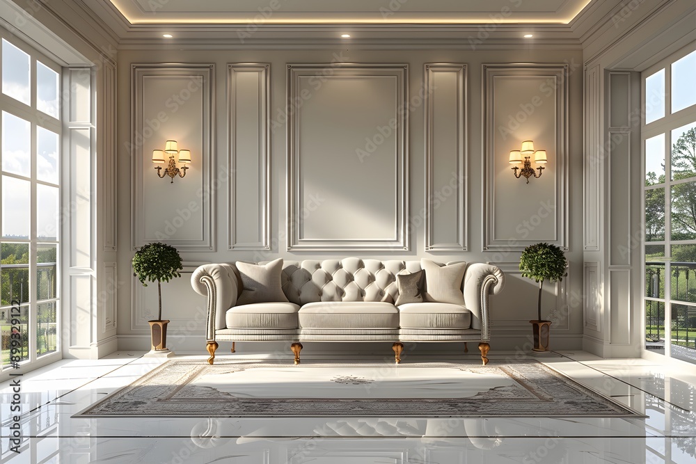 Luxury Living Room Interior Design Inspiration For Homes With Elegant Foyers preview