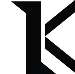 Fototapete - Letter K logo design collection. Modern K letter logo vector template set