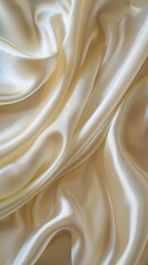 Wall Mural - A close up shot of a white satin fabric