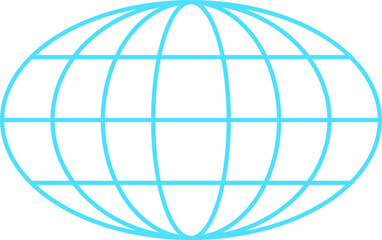 Wall Mural - 90s wireframe earth shape, y2k trendy mesh pattern element icon, cyber tech geometry net form graphi