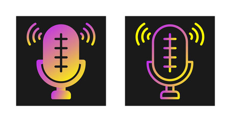 Sticker - Audio Recorder Vector Icon