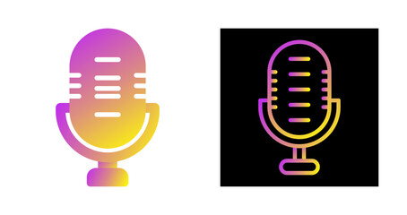 Sticker - Microphone Vector Icon