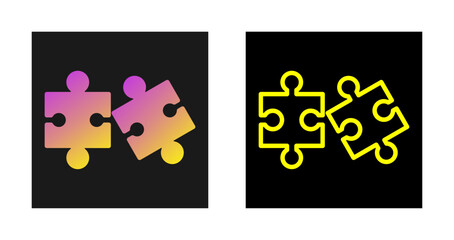 Canvas Print - Puzzle Game Vector Icon