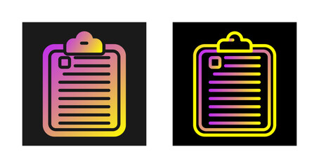 Sticker - Clipboard Vector Icon