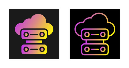 Canvas Print - Data Center Vector Icon