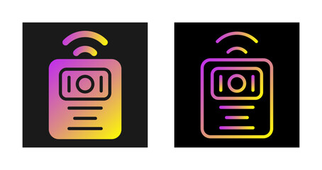 Sticker -  Wireless Intercom Vector Icon