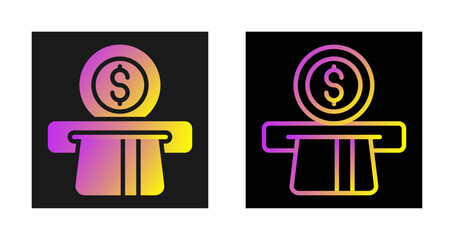 Sticker -  Automated Teller Machine Vector Icon