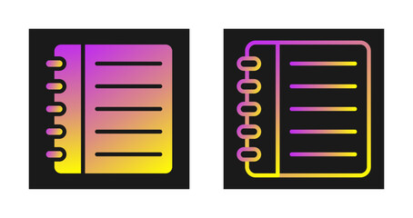 Sticker - Textbook Vector Icon