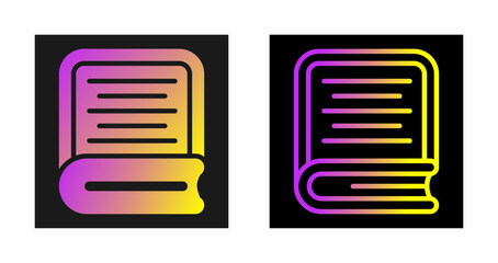 Sticker - Book Vector Icon