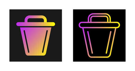 Canvas Print - Trash Vector Icon