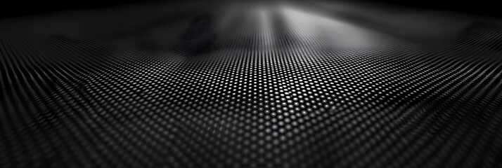 Poster - Black carbon fiber background, dark and minimalistic wallpaper with black mesh pattern for pc desktop screen in high resolution