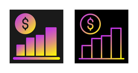 Canvas Print - Stats Vector Icon