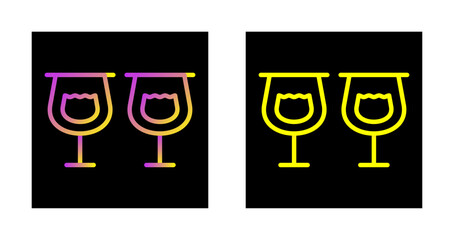 Canvas Print - Glasses Vector Icon