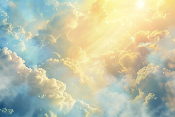 Wall Mural - Heavenly Cloudscape.