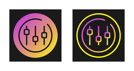 Sticker - Music Equalizer Circle Vector Icon