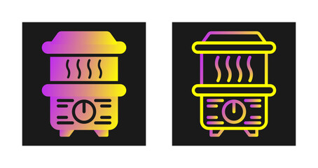 Sticker - Steamer Vector Icon