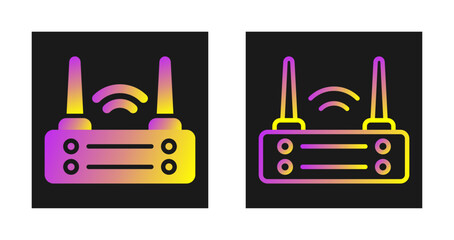 Sticker - Router Vector Icon