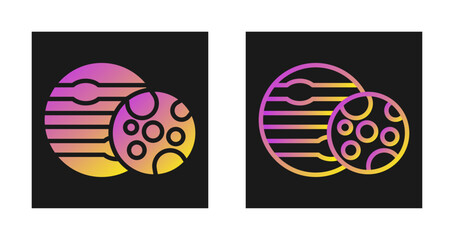 Canvas Print - Planets Vector Icon