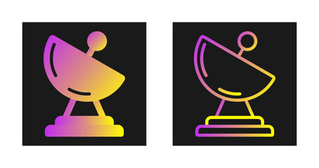 Sticker - Satellite Dish Vector Icon