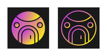 Sticker - Spacecraft Vector Icon