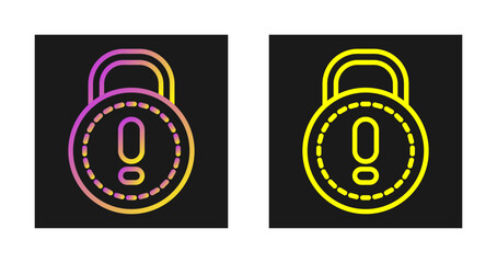 Sticker - Padlock Vector Icon