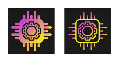 Sticker - Cpu Vector Icon