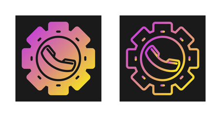 Canvas Print - Gear Vector Icon